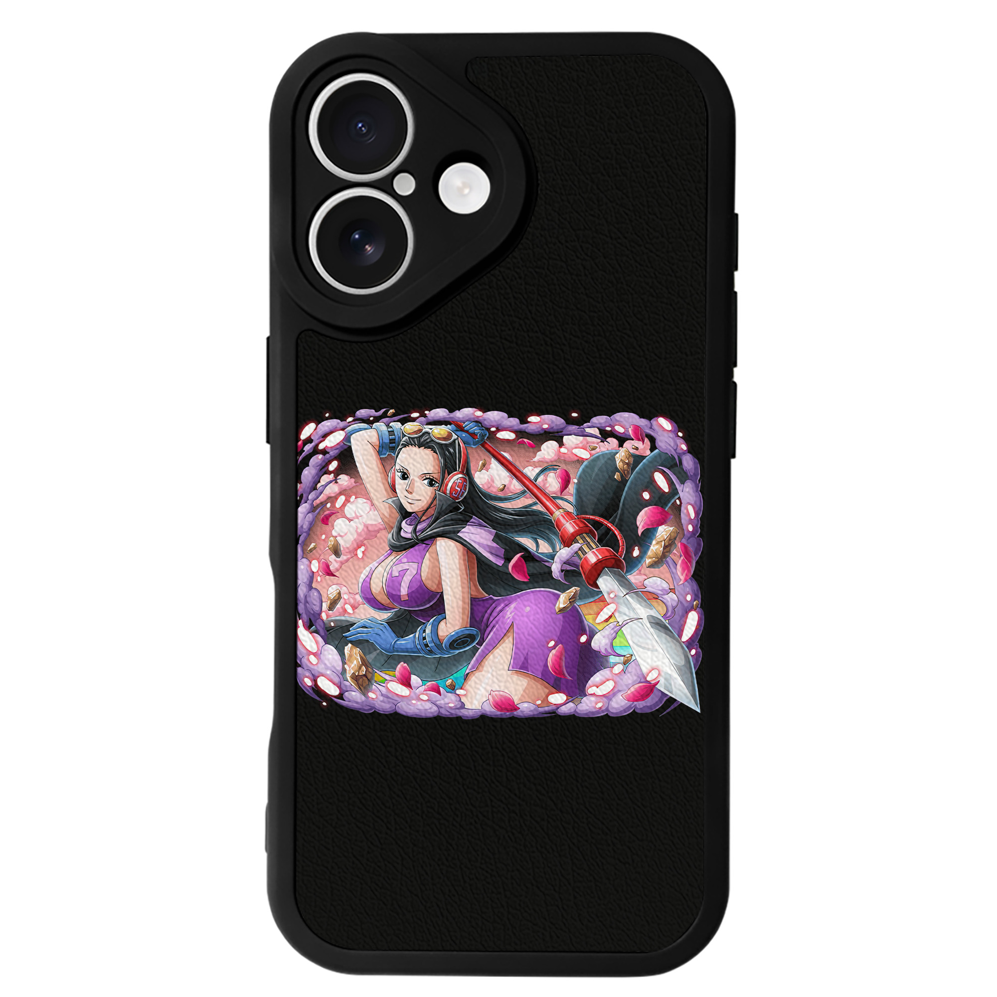 （画像用） ワンピース ニコ・ロビン ONE PIECE Nico Robin 【iPhone 16シリーズ対応】シリコンスマホケース（レザー調） 材質：シリコン
